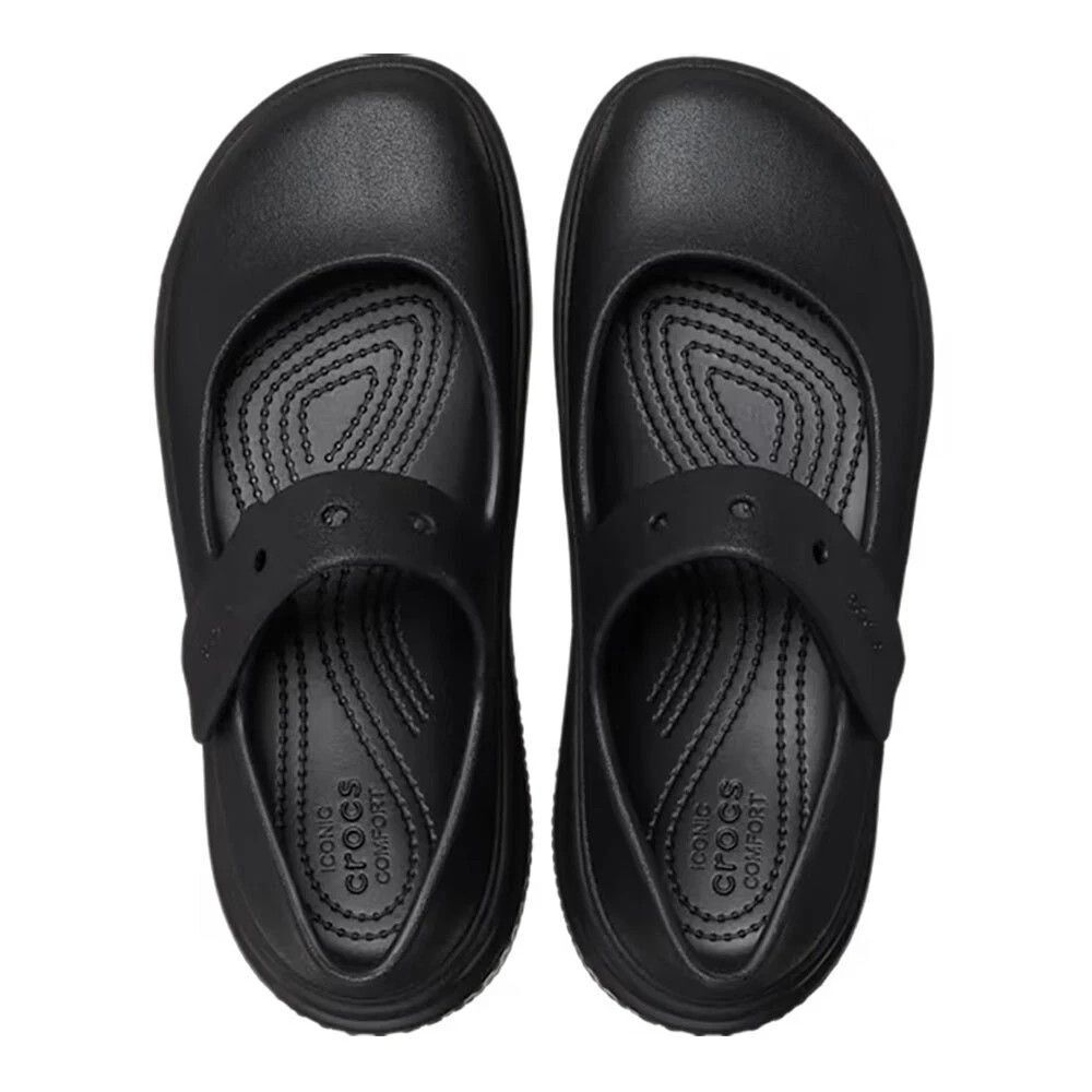 New Womens CROCS STOMP MARY JANE SANDAL 209939-060 BLACK US SIZE W 7 - Picture 6 of 8